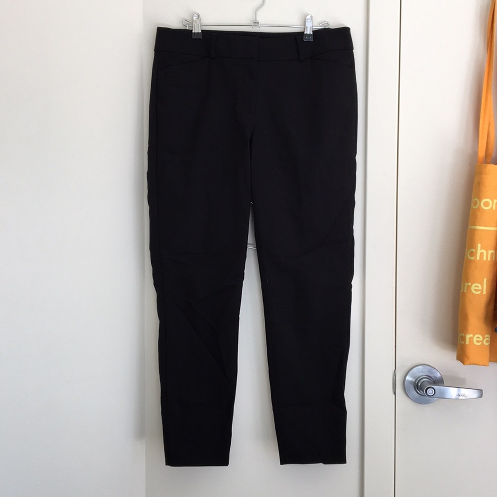 LOFT Julie Skinny Trouser Pant in Black